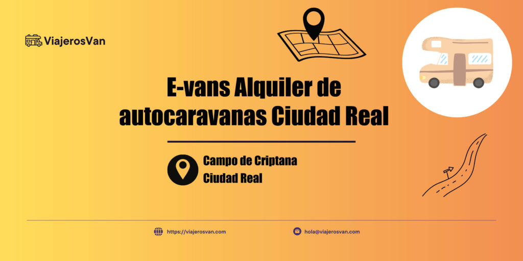 Ficha del negocio E-vans Alquiler de autocaravanas Ciudad Real en Campo de Criptana en la provincia de Ciudad Real